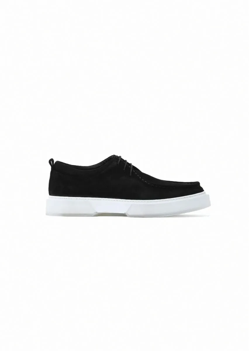 Siyah Süet Casual Ayakkabı - 1
