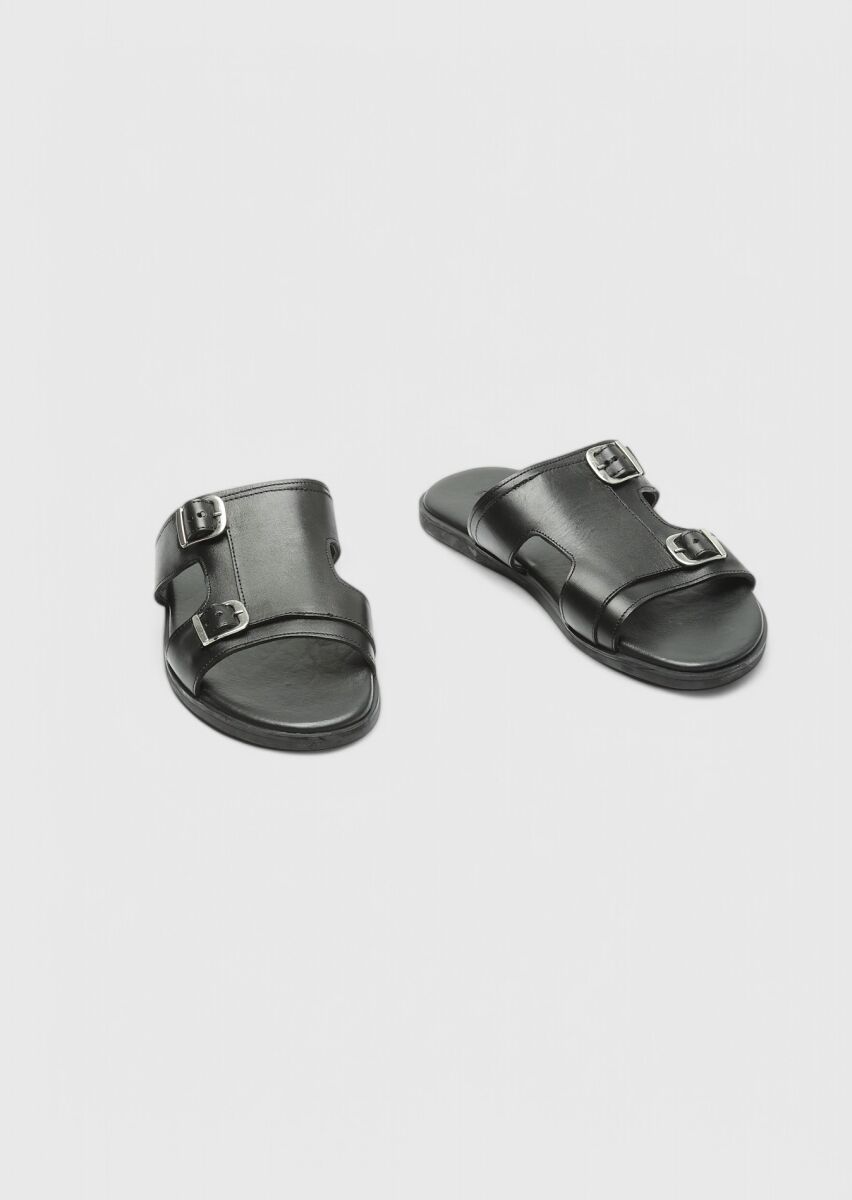 Siyah Terlik-sandalet - 3