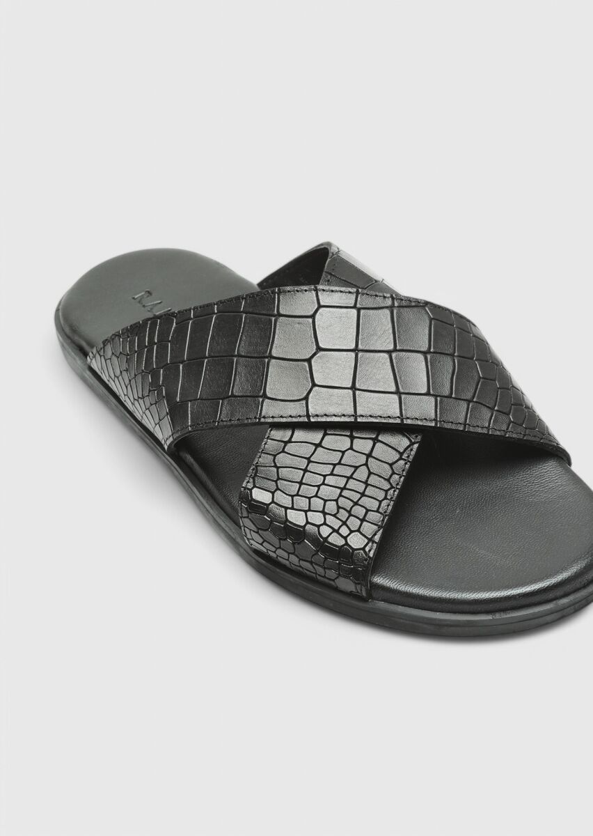 Siyah Terlik-sandalet - 2