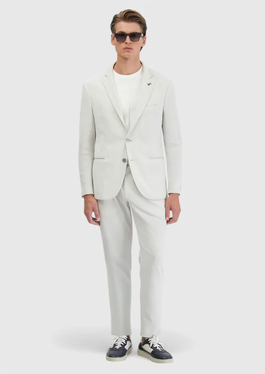 Smoked Plain Comfort Fit Suit - 2