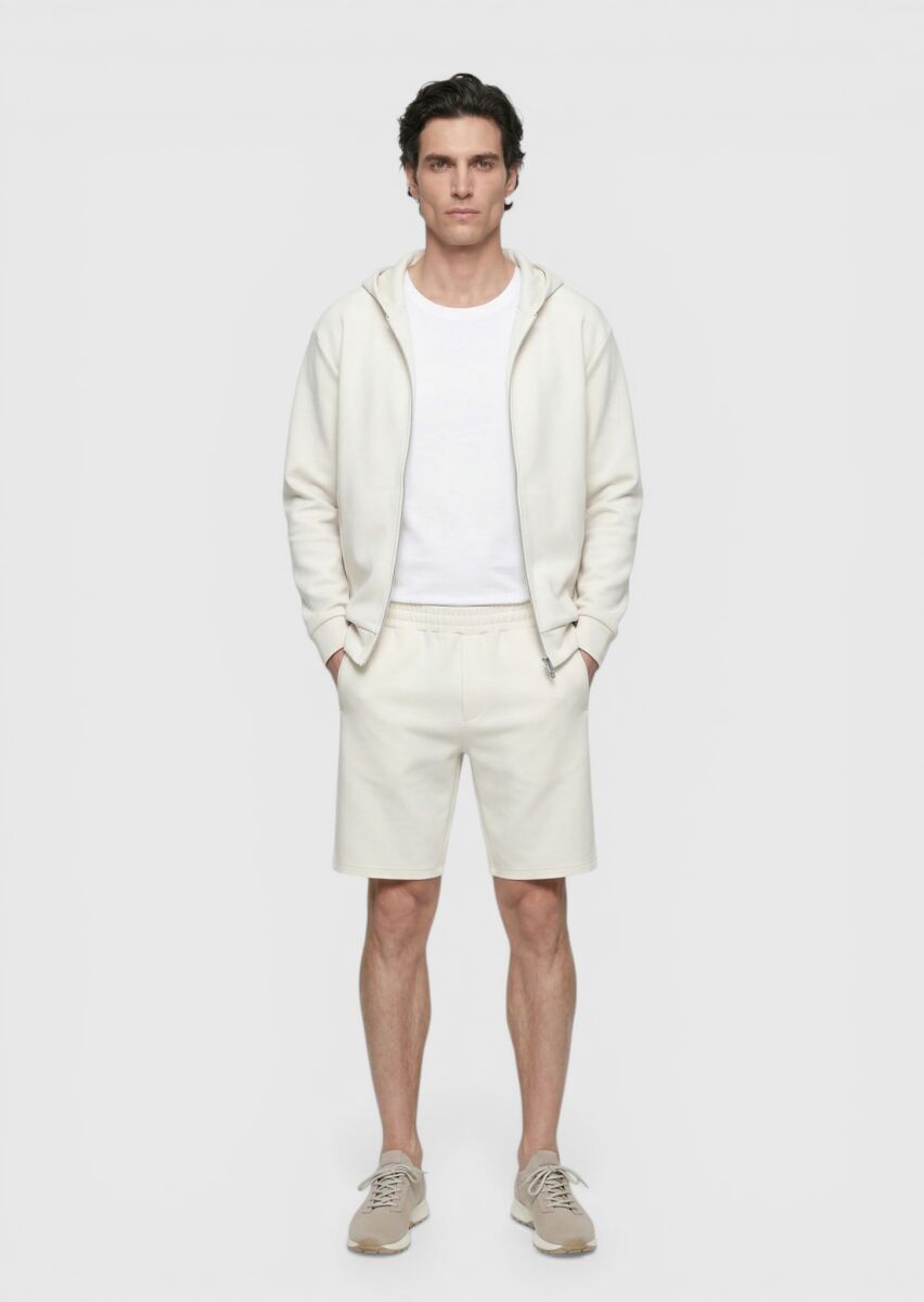 Stone Knitting Regular Fit Casual Bermuda - 1