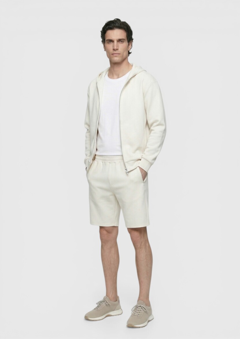 Stone Knitting Regular Fit Casual Bermuda - 4