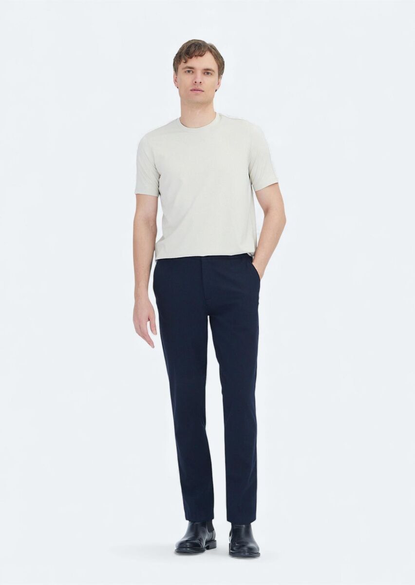 Stone Plain Crew Neck T-Shirt - 2