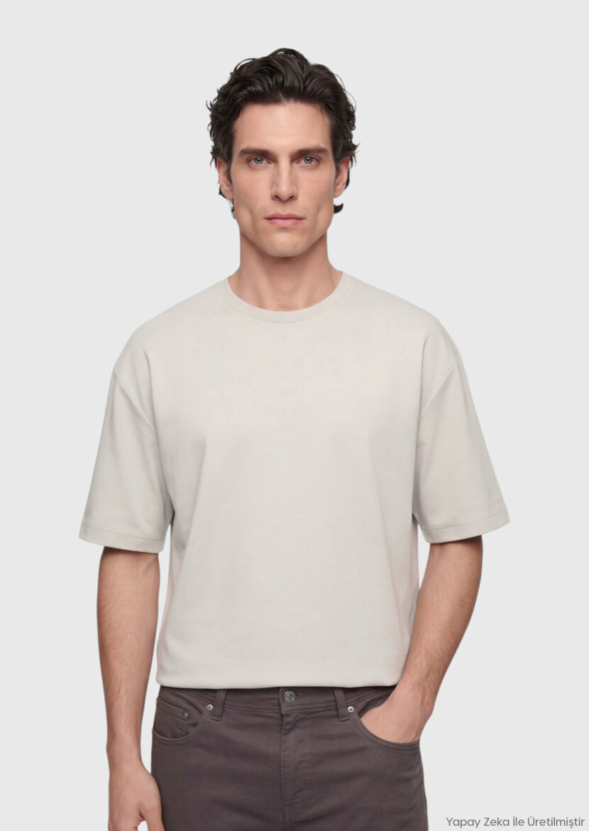 Stone Plain Sweatshirt - RAMSEY