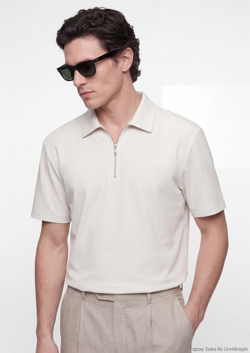 Stone Plain T-Shirt - RAMSEY