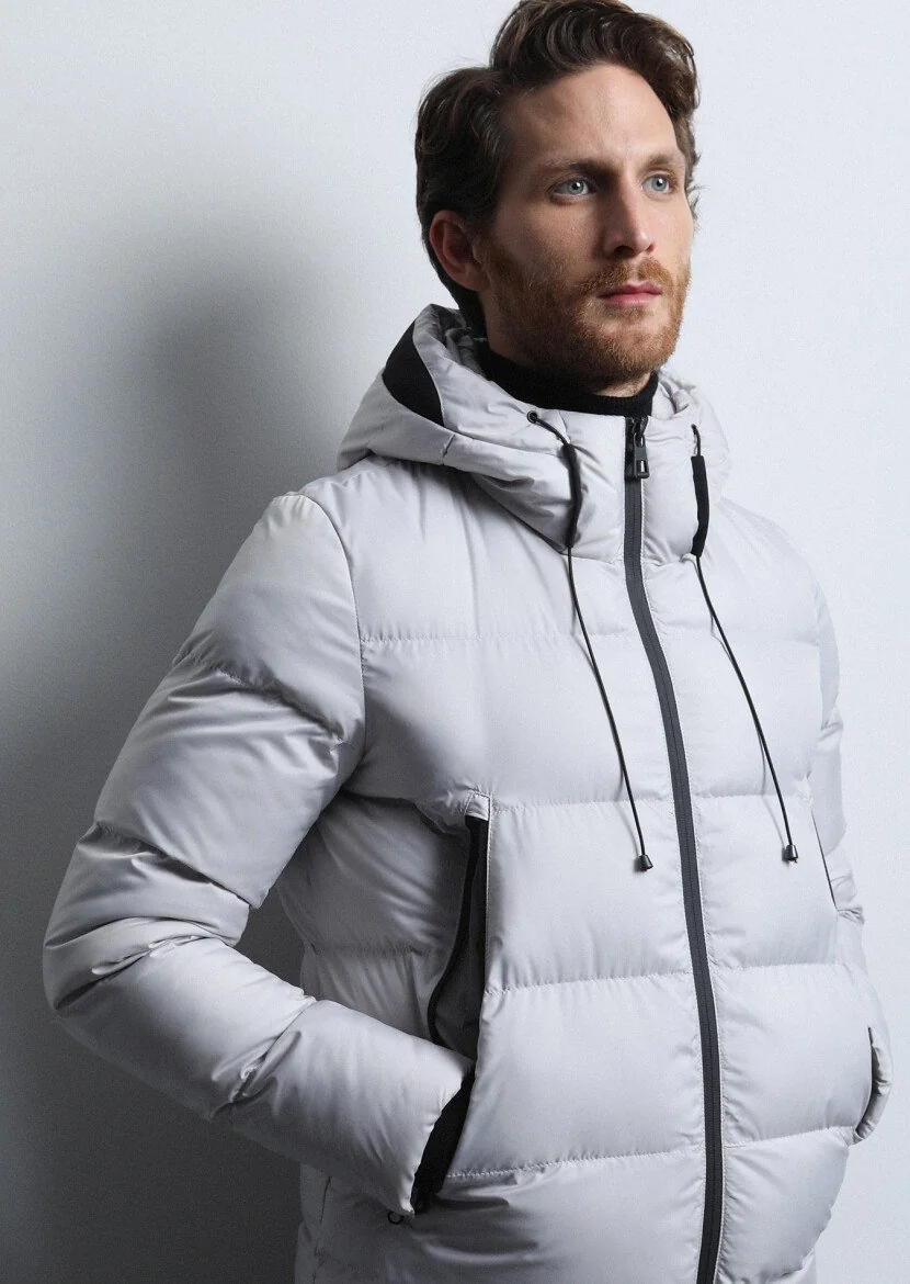 Stone Puffer Weaving Coat - 2