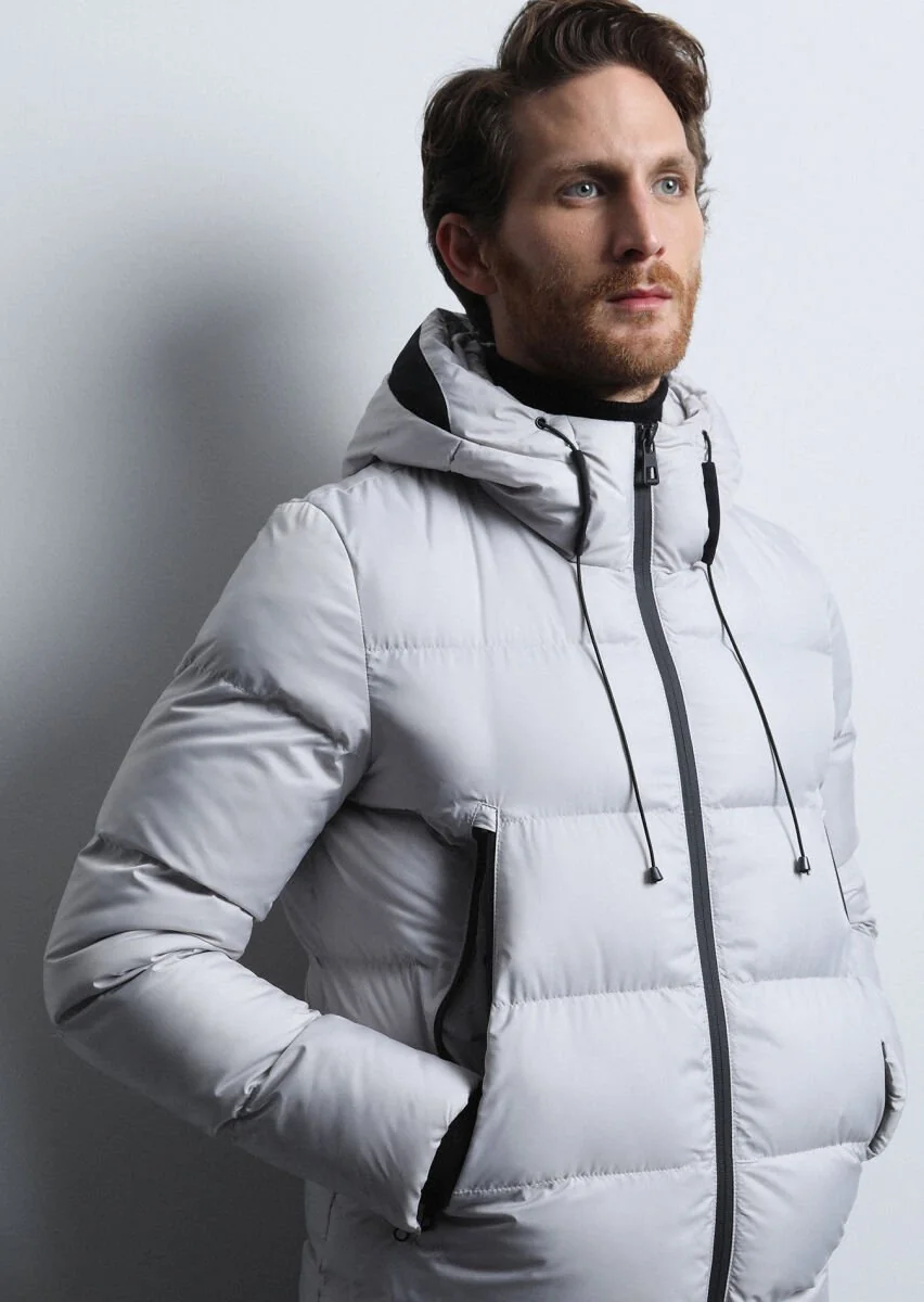 Stone Puffer Weaving Coat - 2