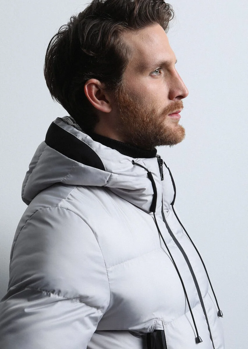 Stone Puffer Weaving Coat - 3