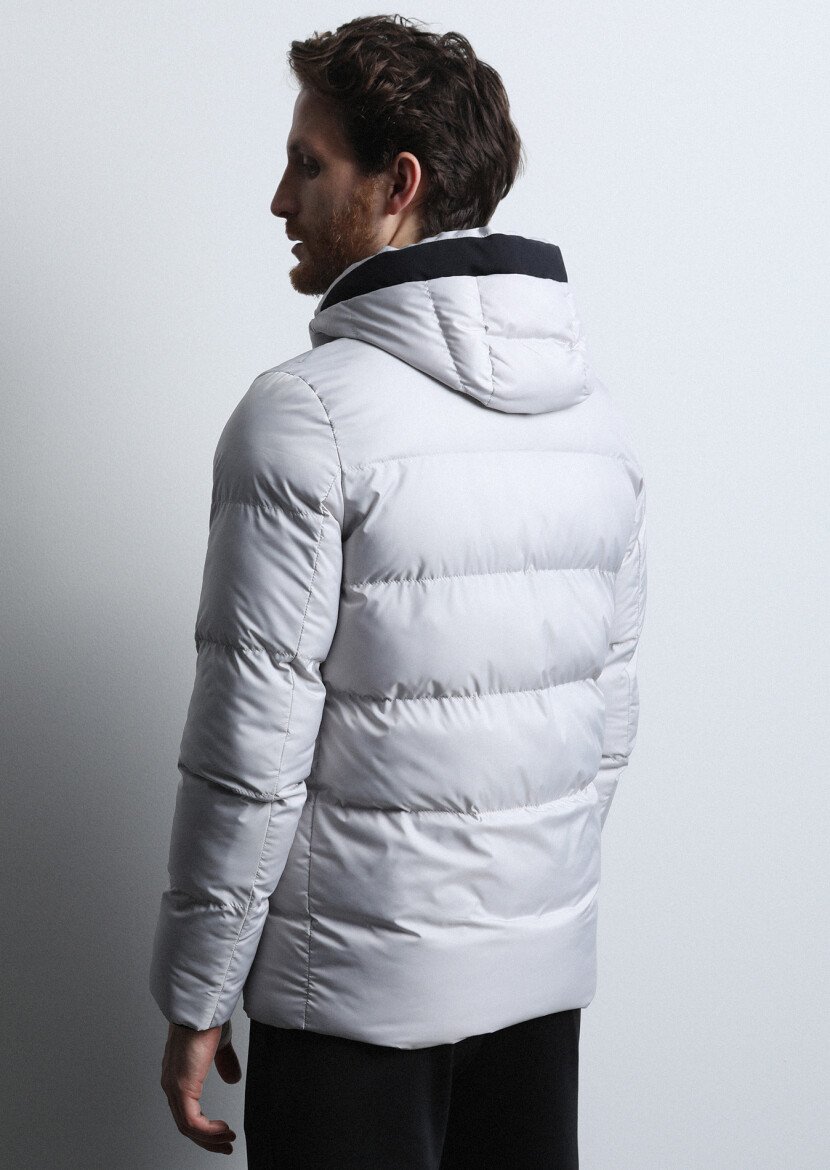 Stone Puffer Weaving Coat - 5