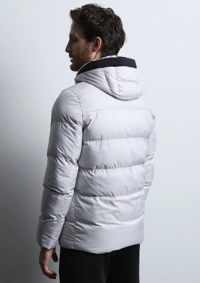 Stone Puffer Weaving Coat - 5