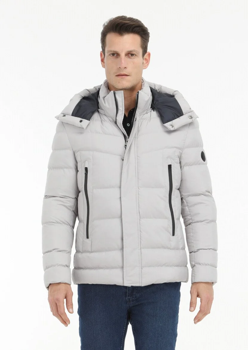 Stone Removable Hood Weaving Coat 