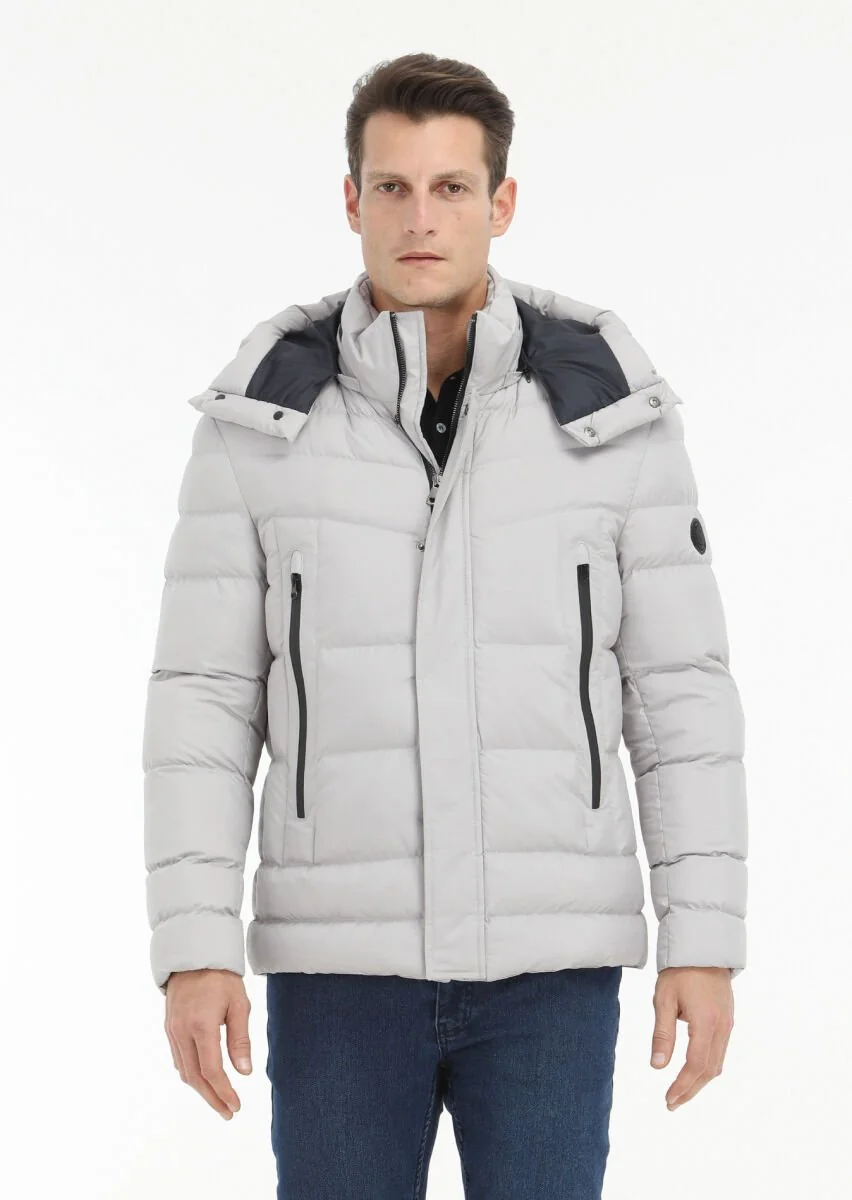 Stone Removable Hood Weaving Coat - 2