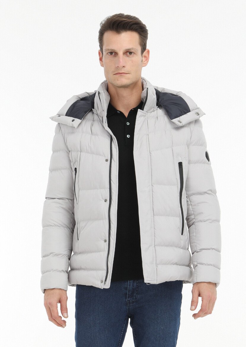 Stone Removable Hood Weaving Coat - 3