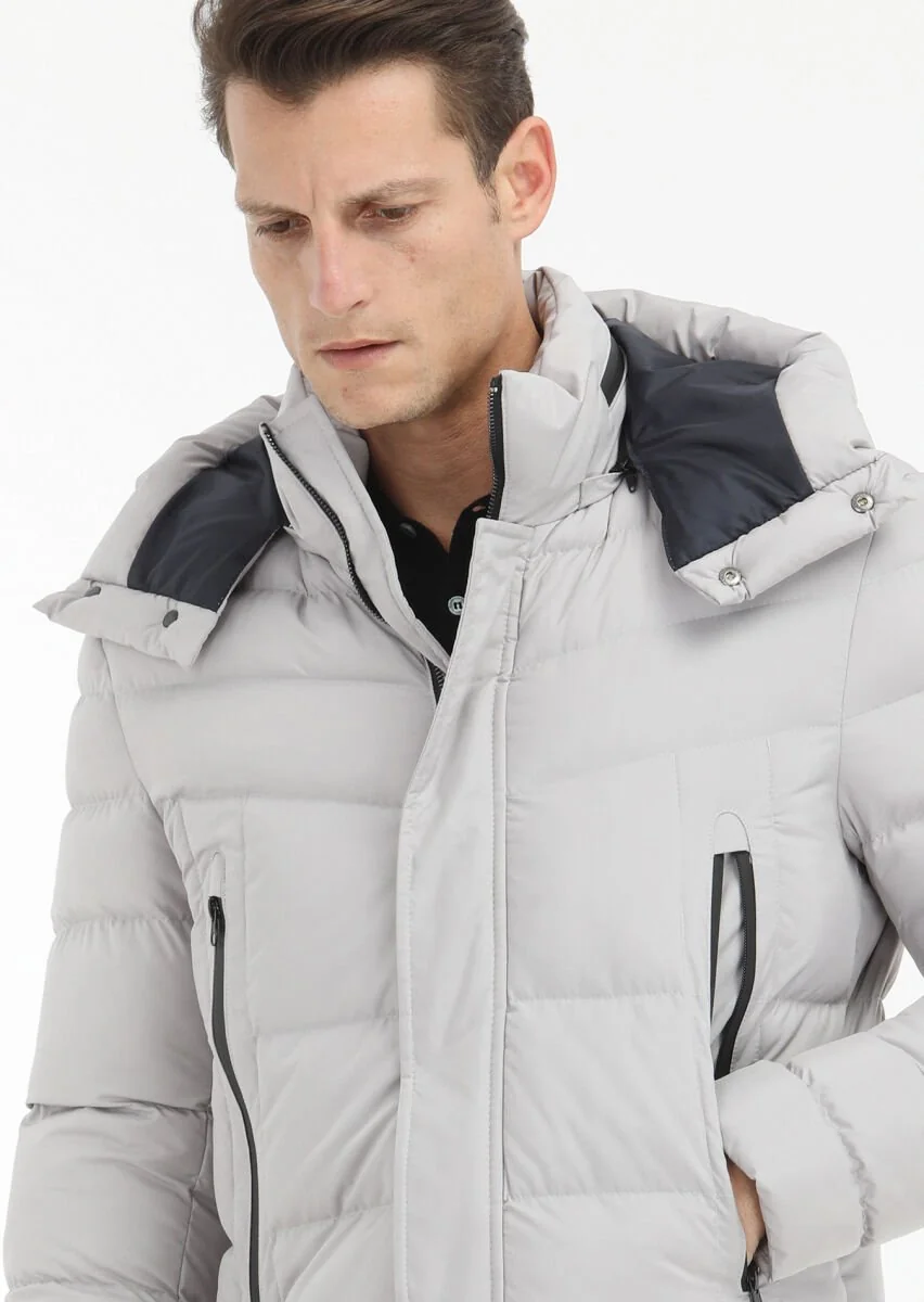 Stone Removable Hood Weaving Coat - 4