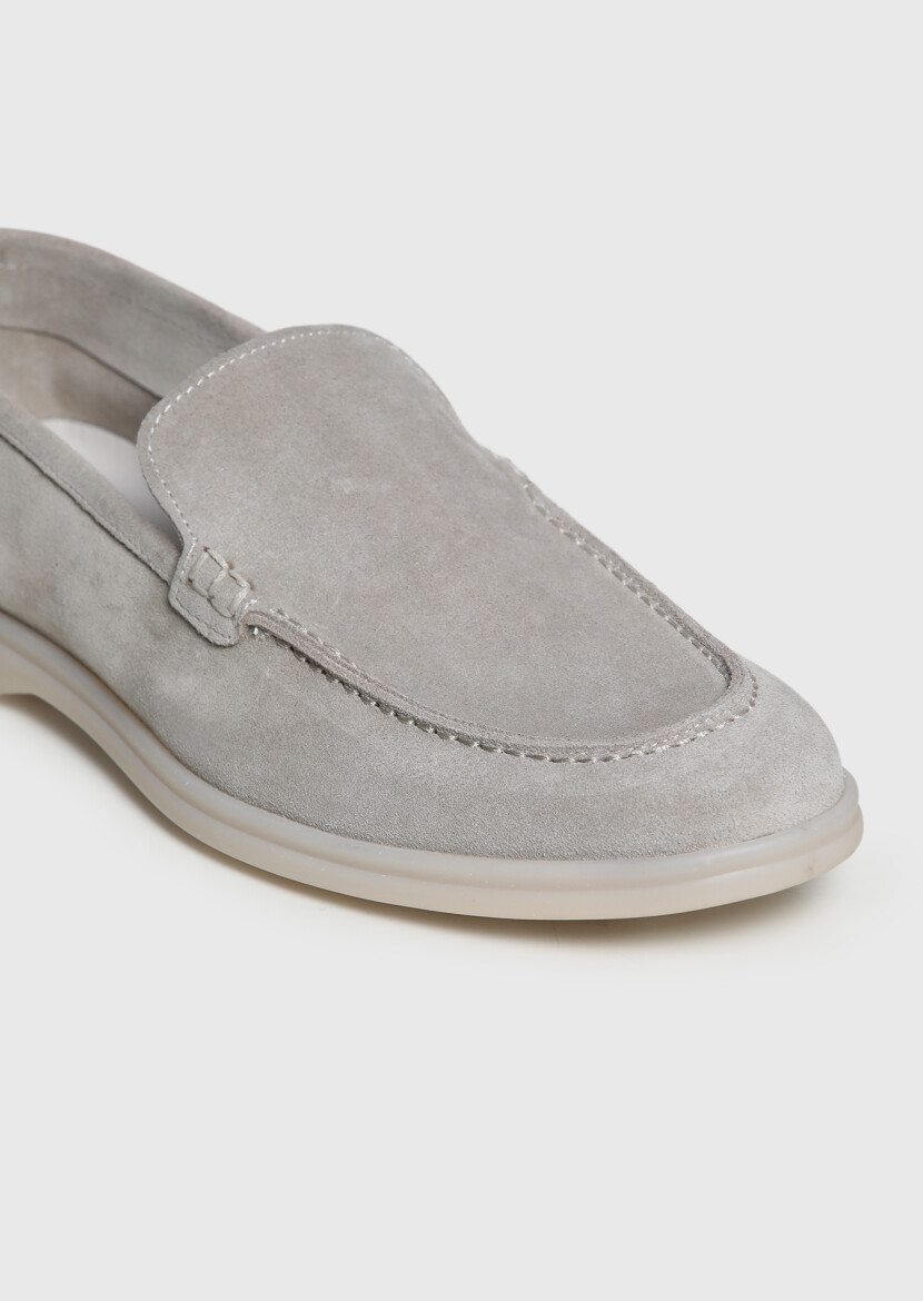 Stone Suede Casual Loafer - RAMSEY