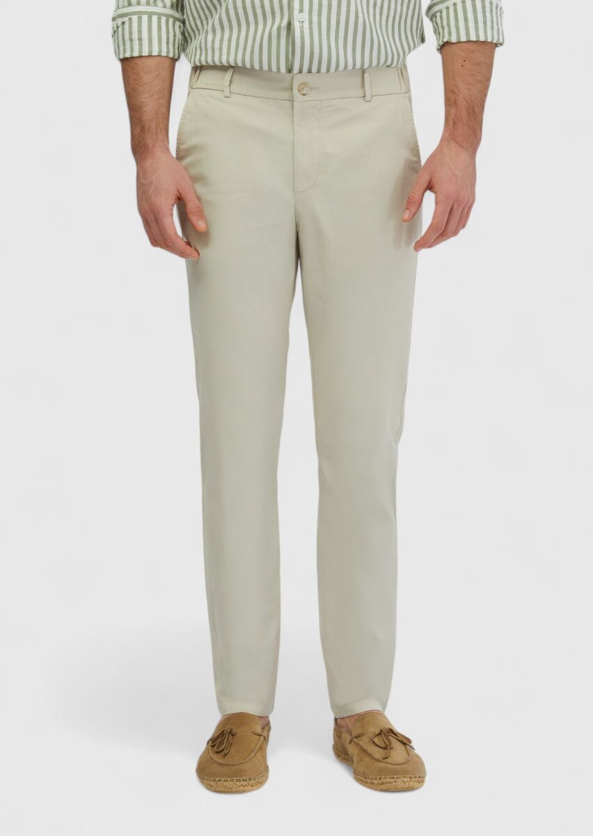 Stone Weaving Jogging Fit Casual Cotton Blended Trousers - 2