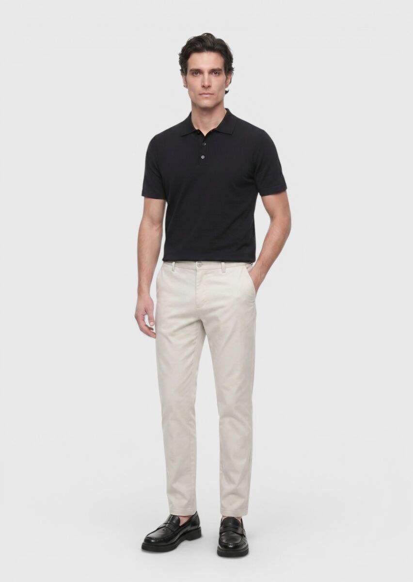 Stone Weaving Jogging Fit Casual Trousers - 1
