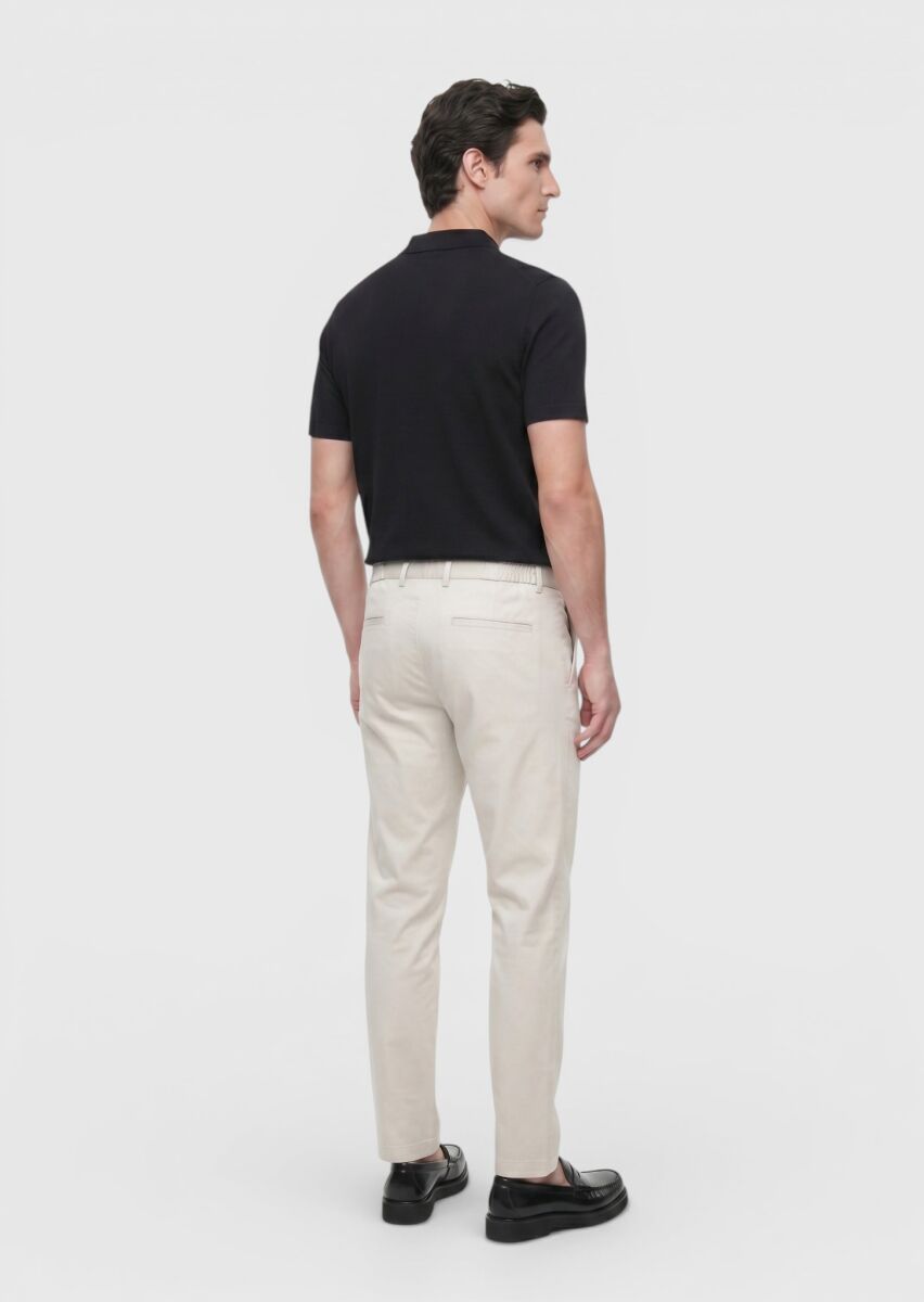 Stone Weaving Jogging Fit Casual Trousers - 4