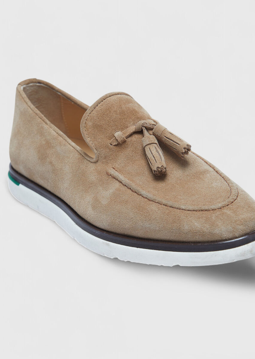 Taba Süet Casual Loafer - 2