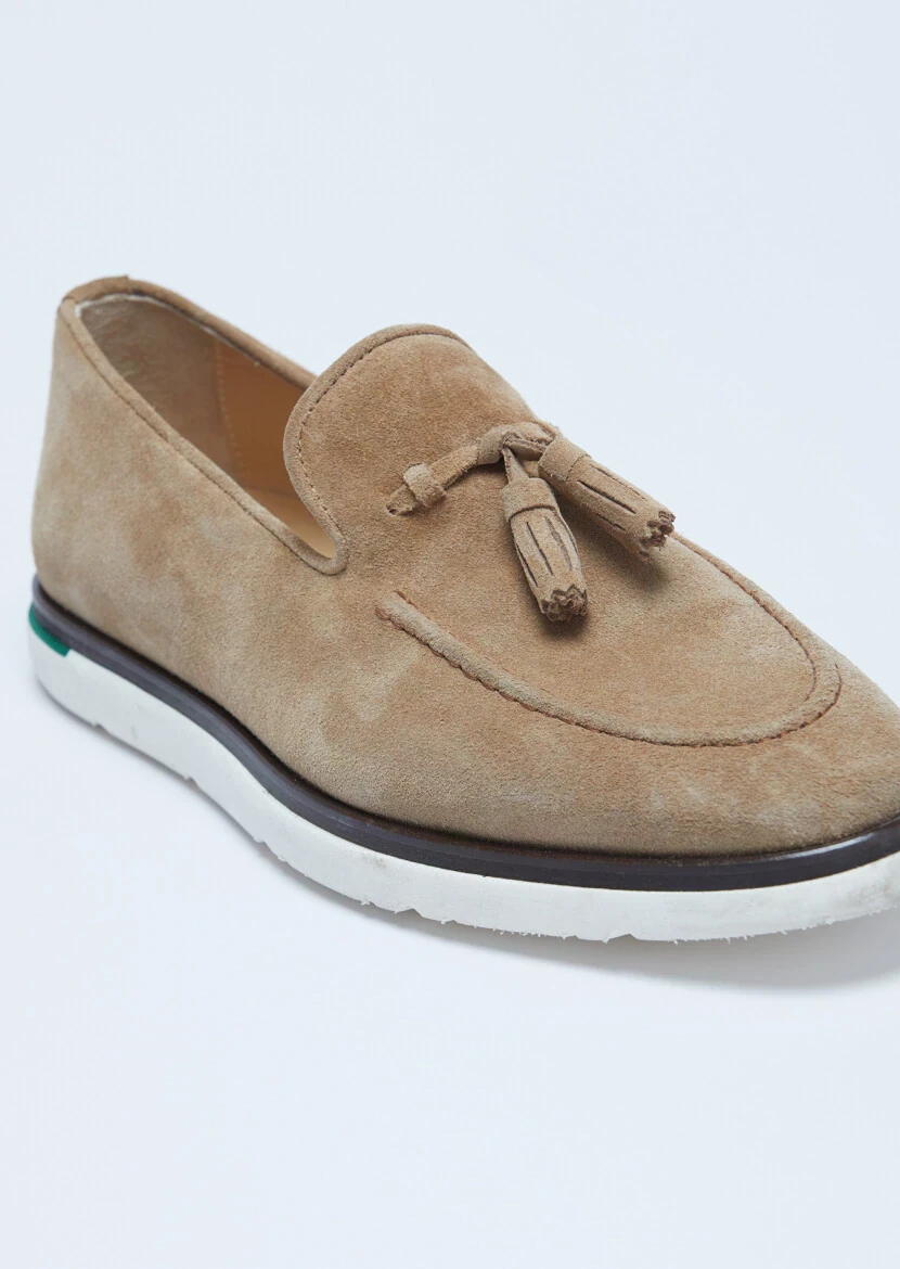Taba Süet Casual Loafer - 2