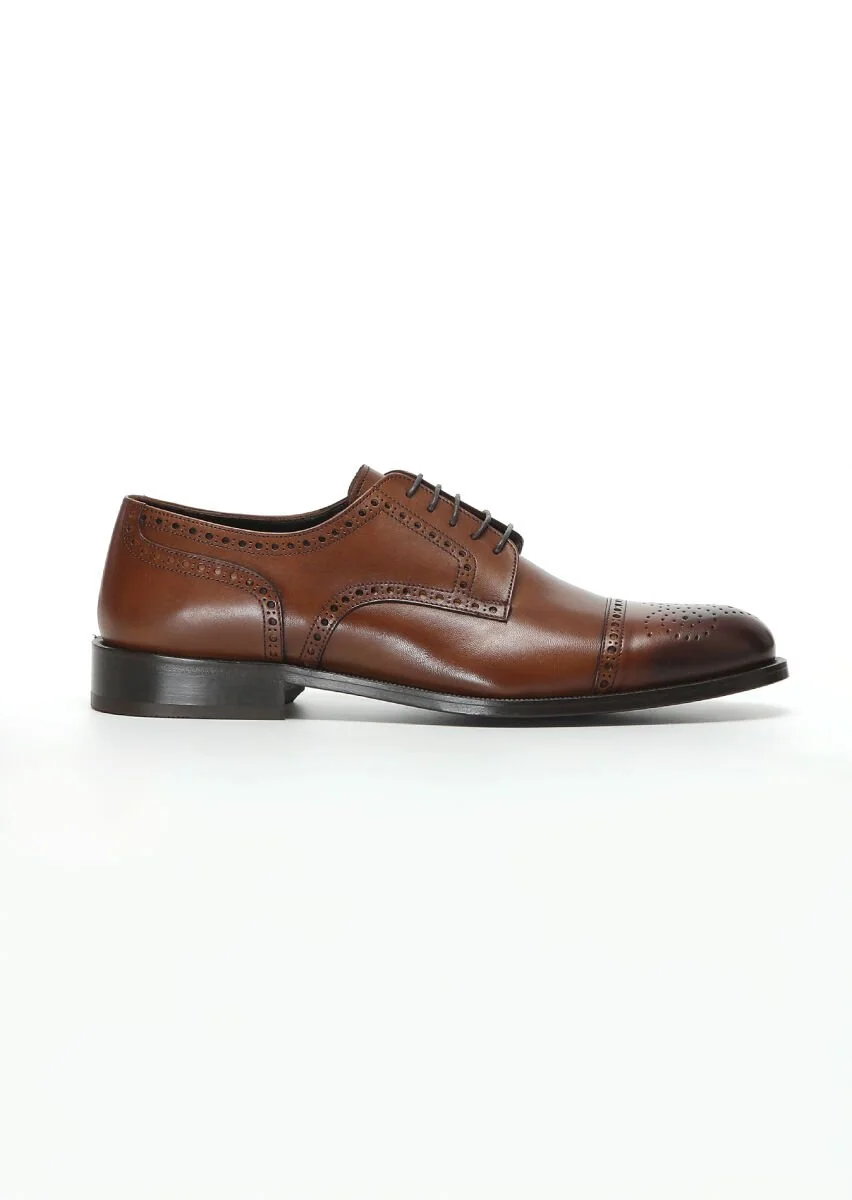 Tan Leather Shoes - 1