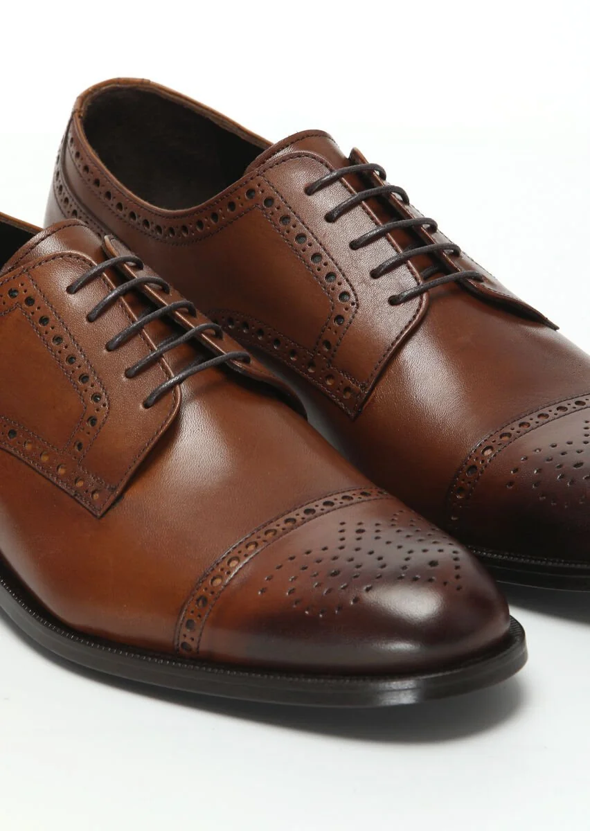 Tan Leather Shoes - 3