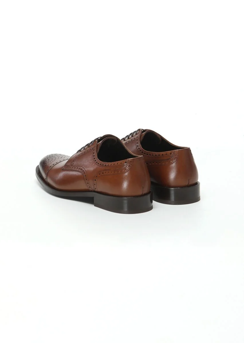 Tan Leather Shoes - 4