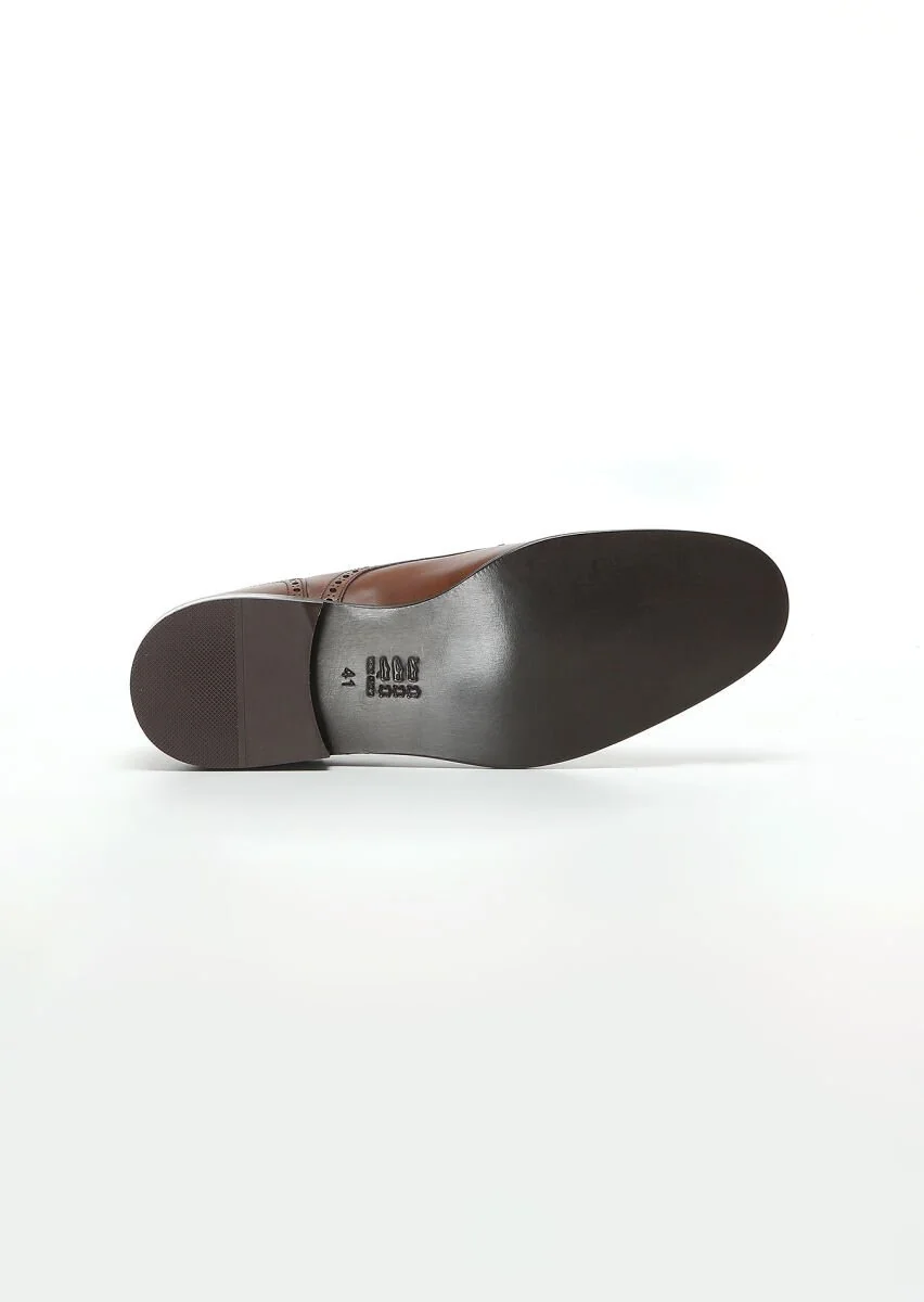 Tan Leather Shoes - 5