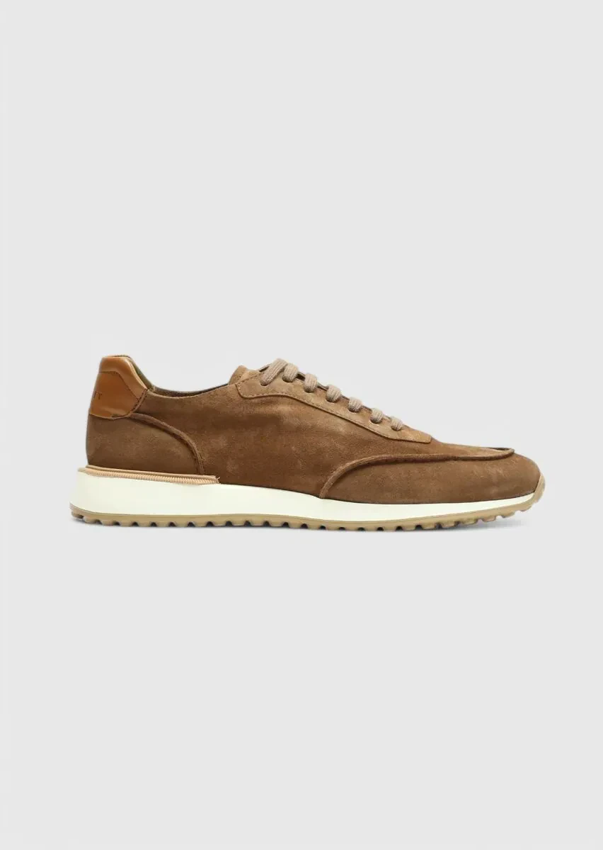 Tan Suede Sport Sneaker - 1