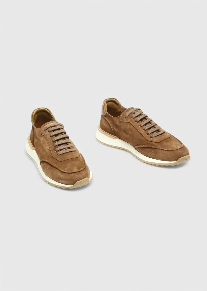 Tan Suede Sport Sneaker - 3
