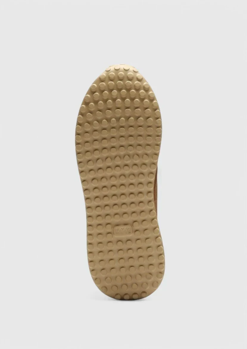 Tan Suede Sport Sneaker - 4