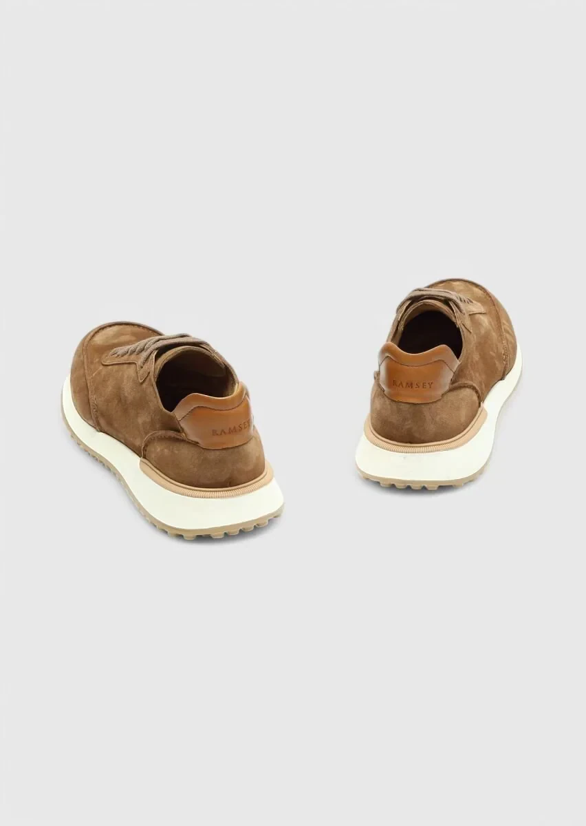 Tan Suede Sport Sneaker - 5