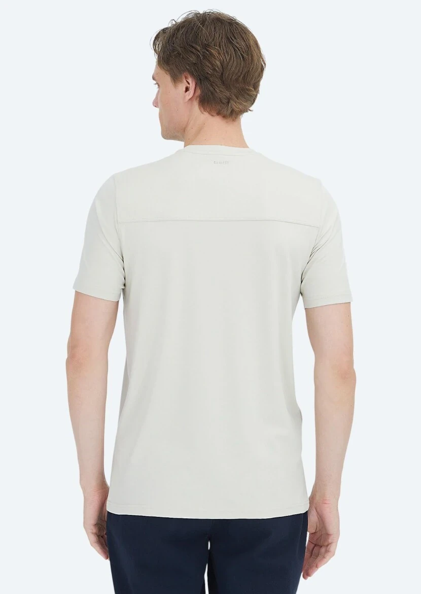 Taş Düz Bisiklet Yaka T-Shirt - 5