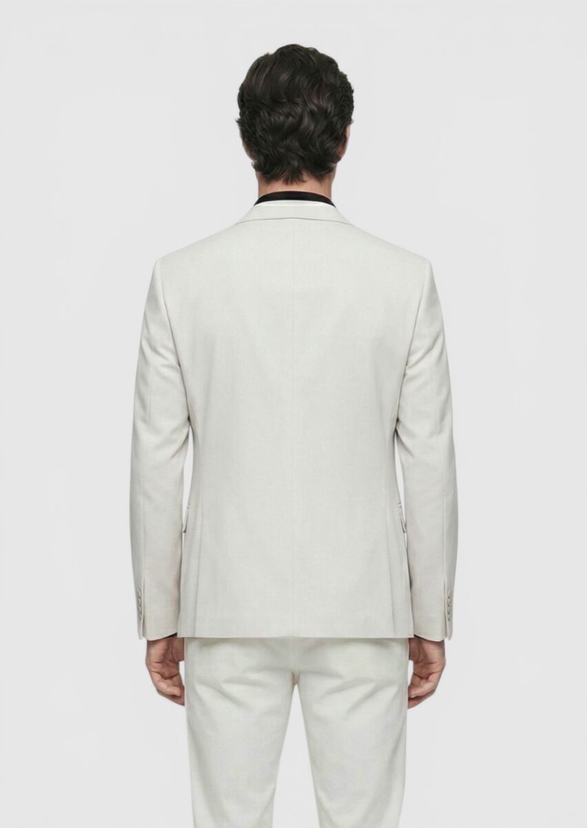 Taş Düz Comfort Fit Örme Takım Elbise - 5