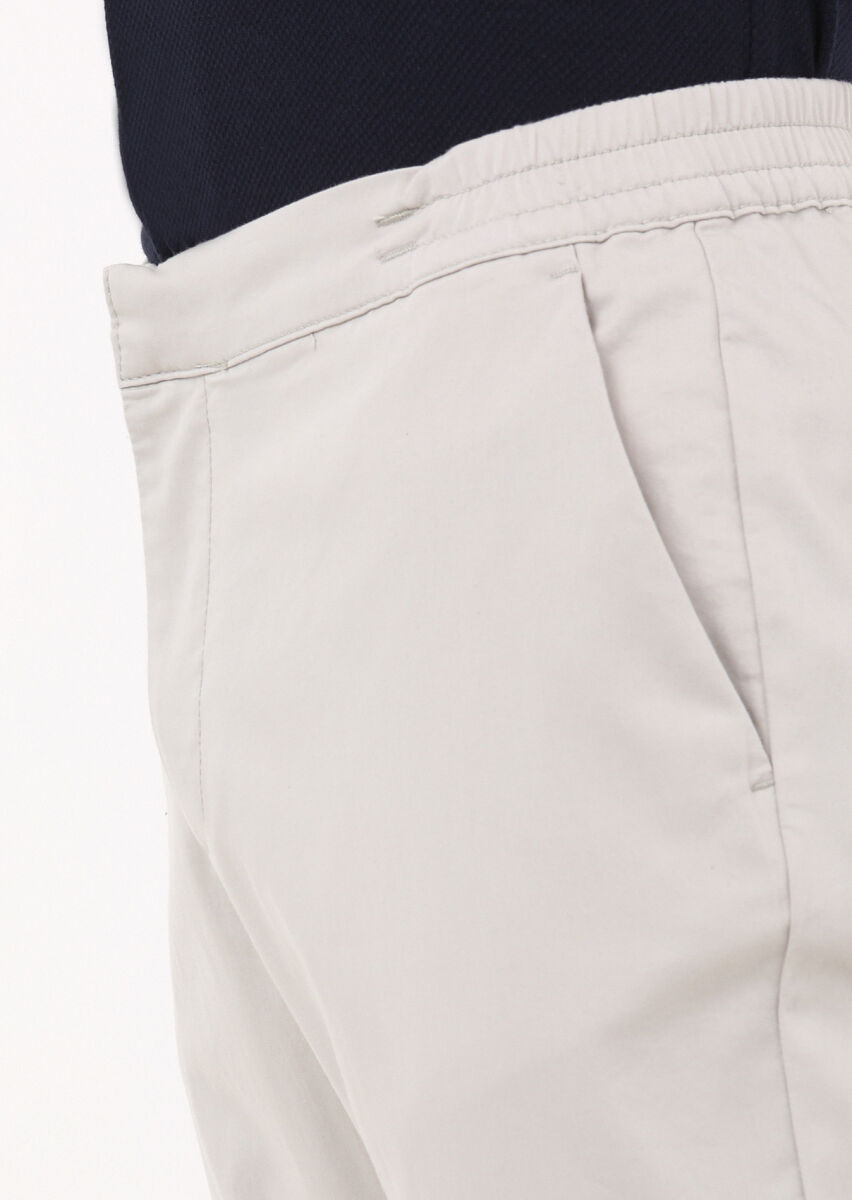 Taş Düz Dokuma Jogging Fit Casual Pamuk Karışımlı Pantolon - 2