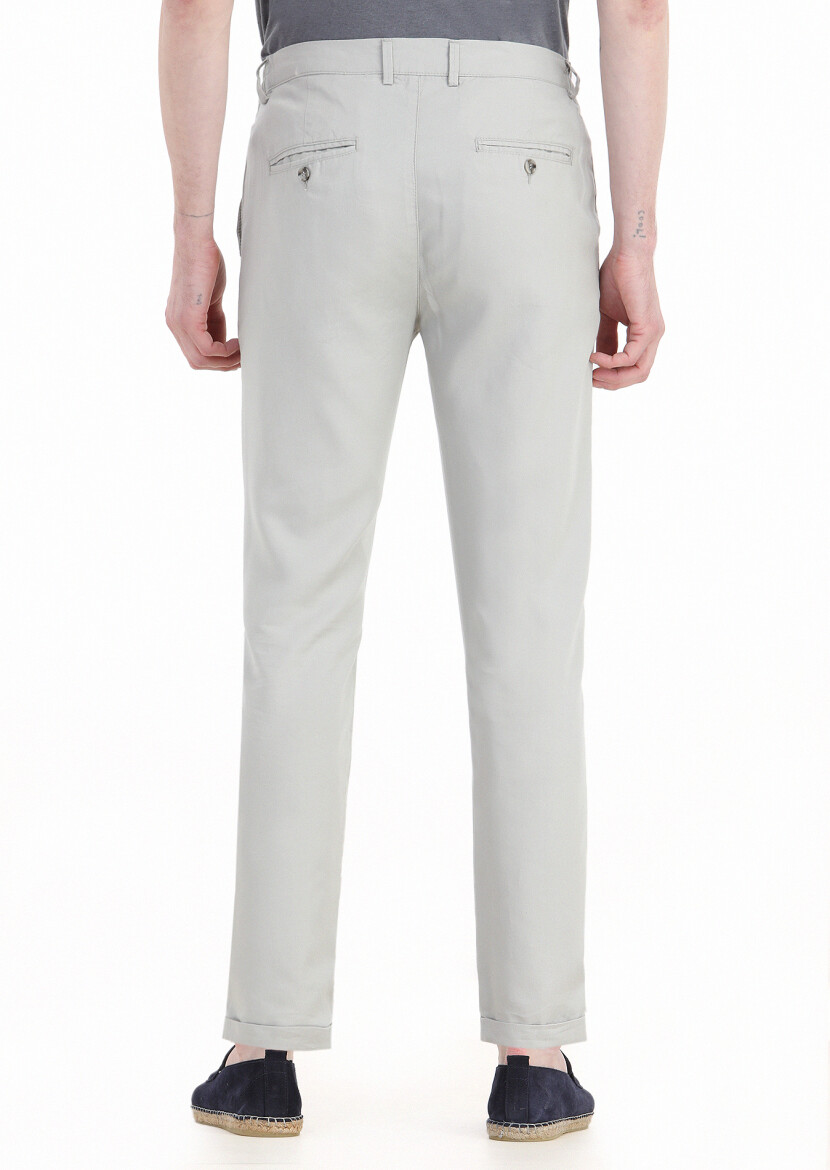 Taş Düz Dokuma Jogging Fit Casual Pantolon - 4