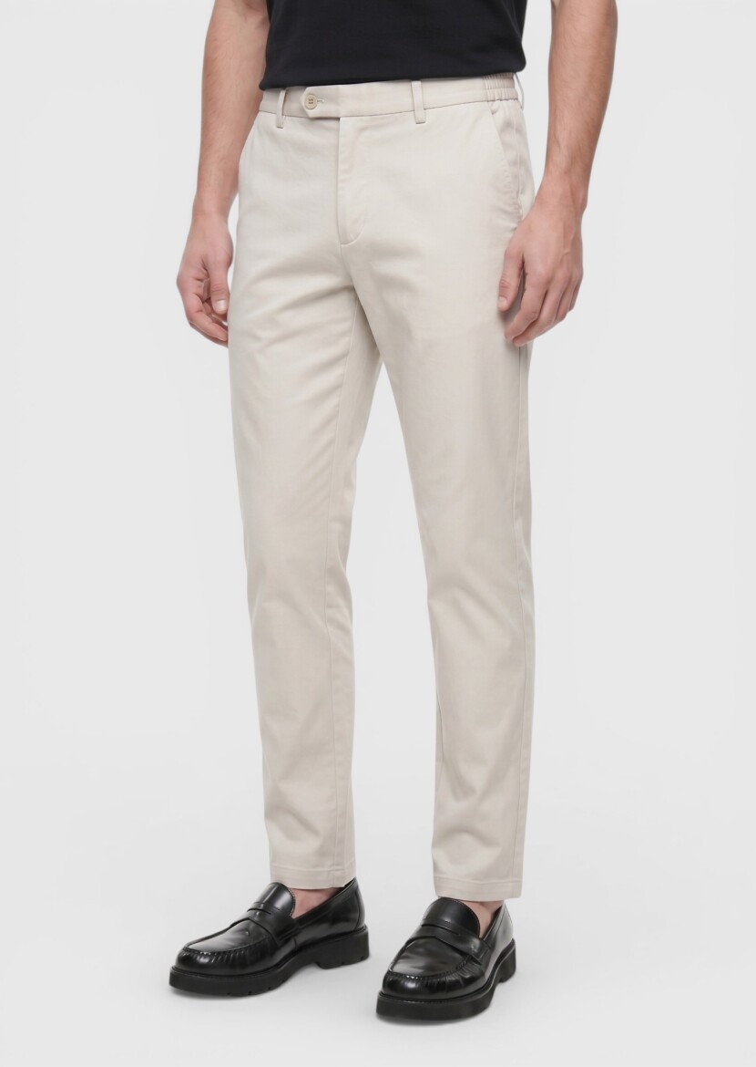 Taş Düz Dokuma Jogging Fit Casual Pantolon - 2