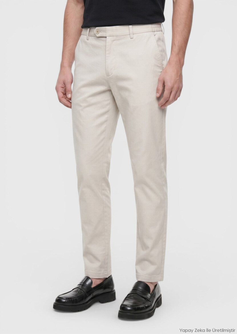 Taş Düz Dokuma Jogging Fit Casual Pantolon - RAMSEY