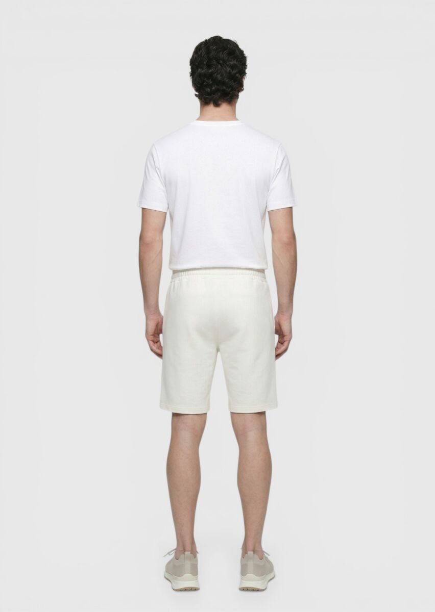 Taş Düz Örme Regular Fit Casual Bermuda - 5