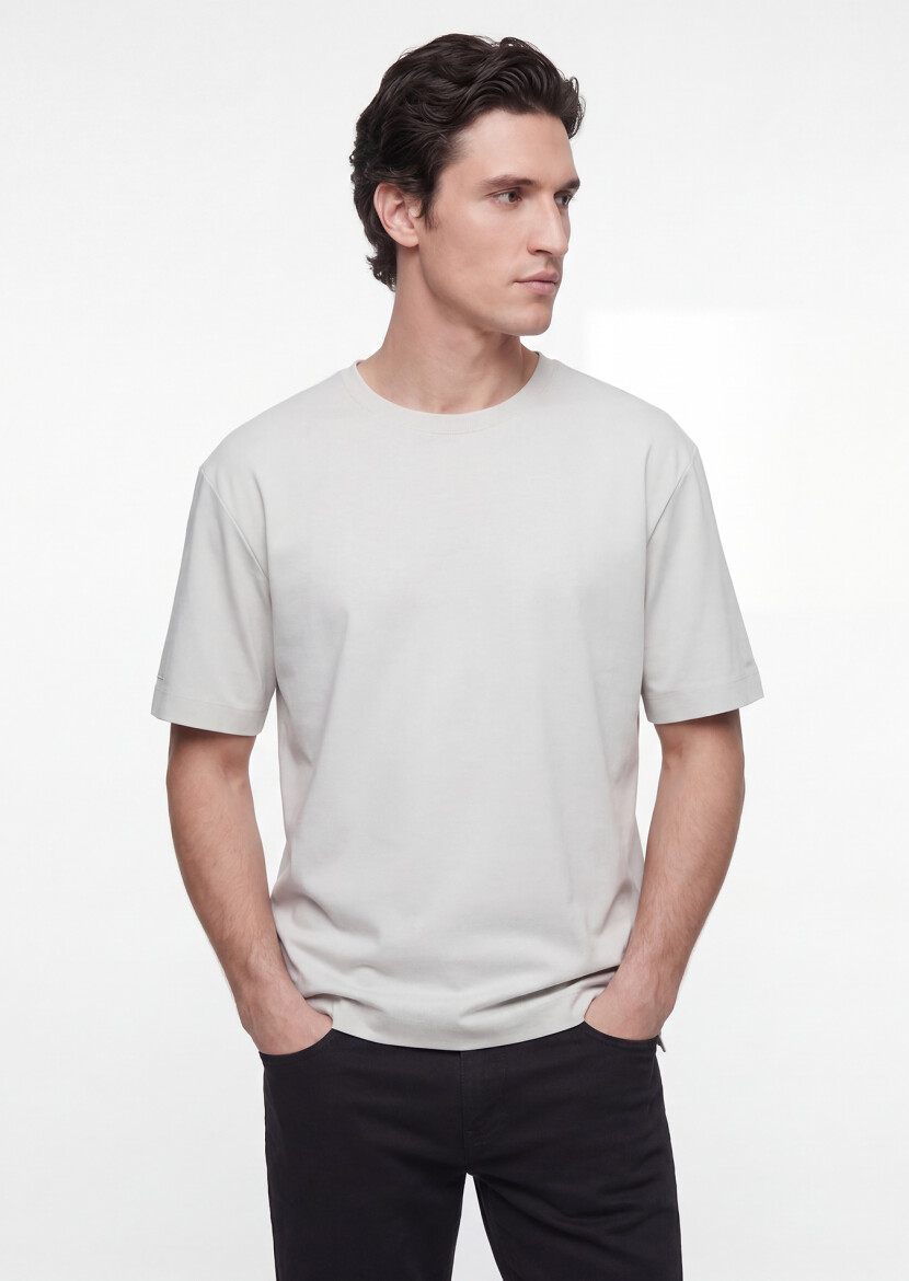 Taş Düz T-Shirt - 4