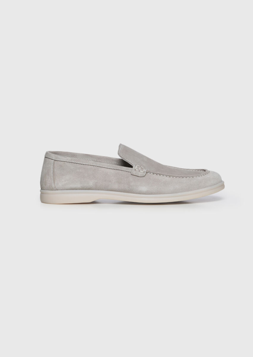 Taş Süet Casual Loafer - 1