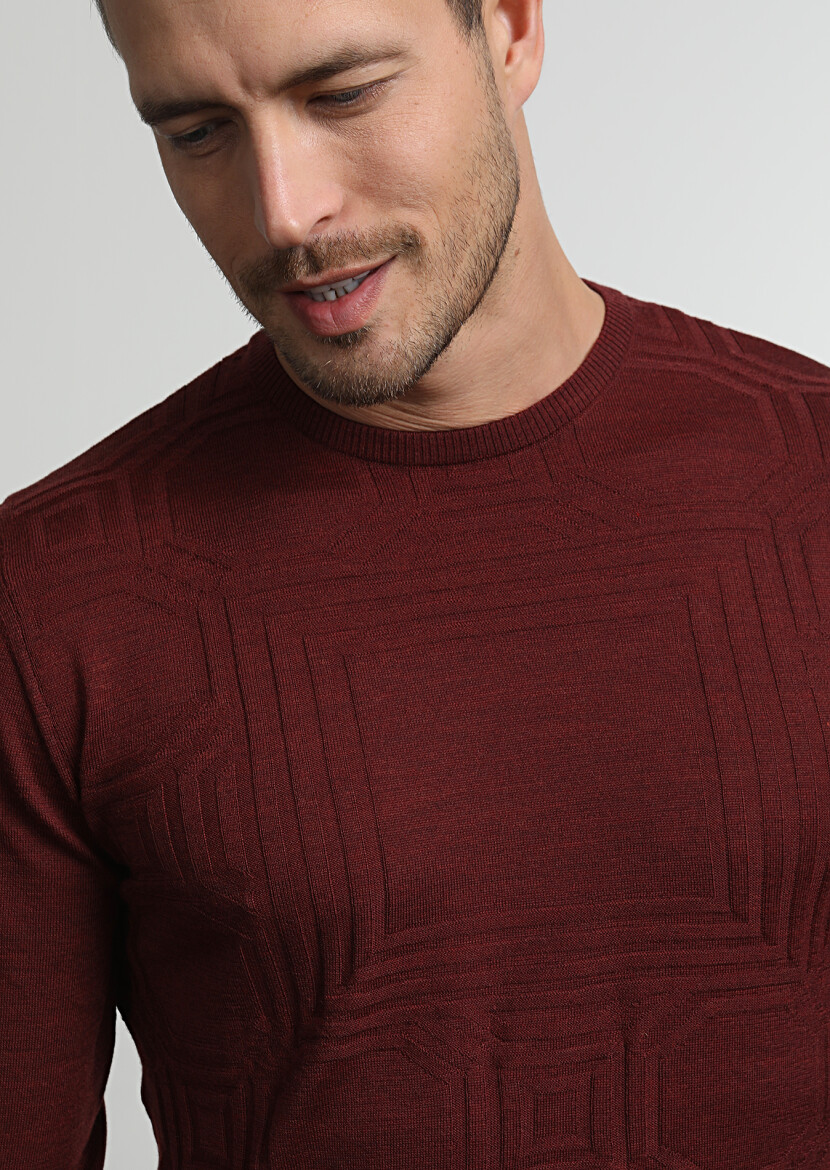 Tile Red Knitwear Sweatshirt - 1