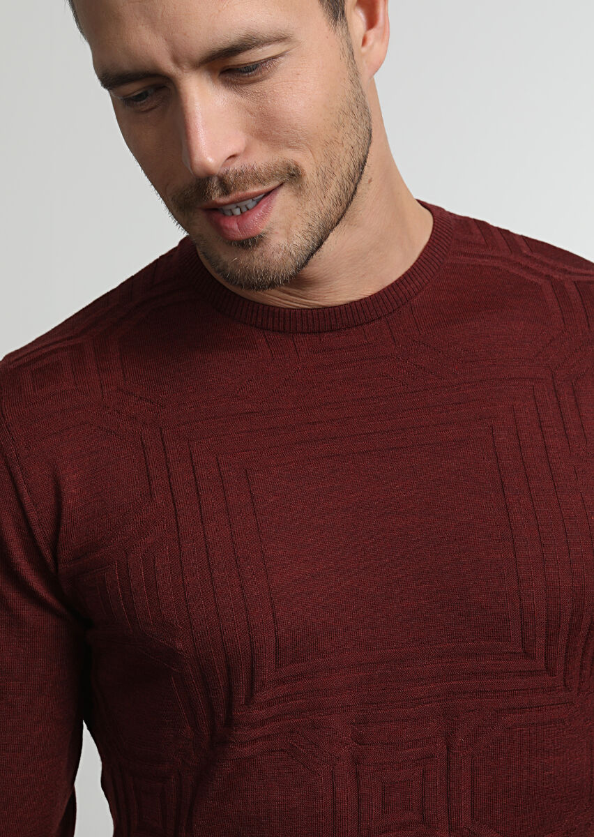 Tile Red Knitwear Sweatshirt - 1