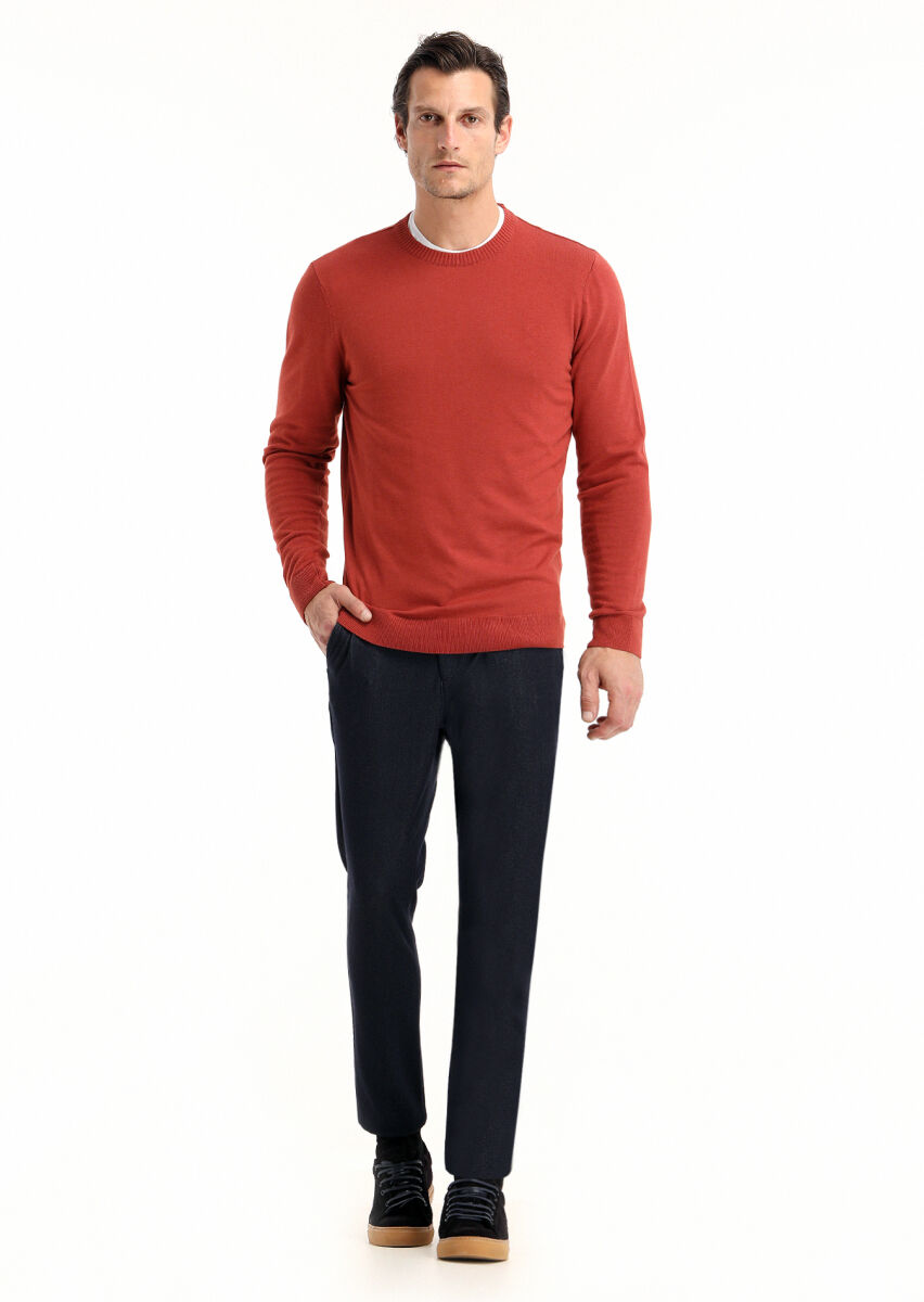 Tile Red Knitwear Sweatshirt - 1