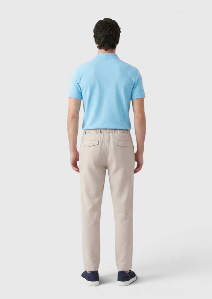 Turquoise Plain 100% Cotton T-Shirt - 5