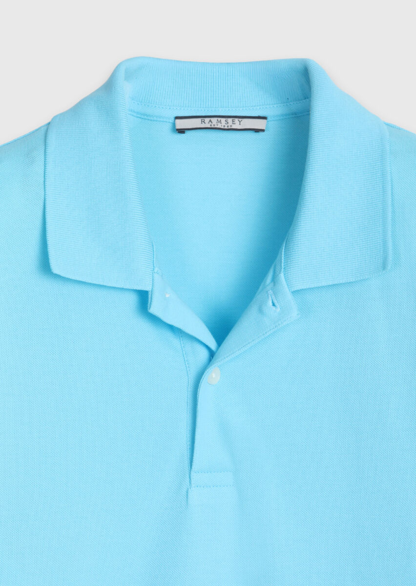 Turquoise Plain 100% Cotton T-Shirt - 7