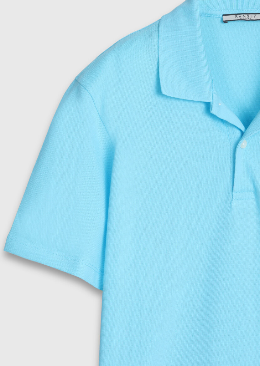 Turquoise Plain 100% Cotton T-Shirt - 8