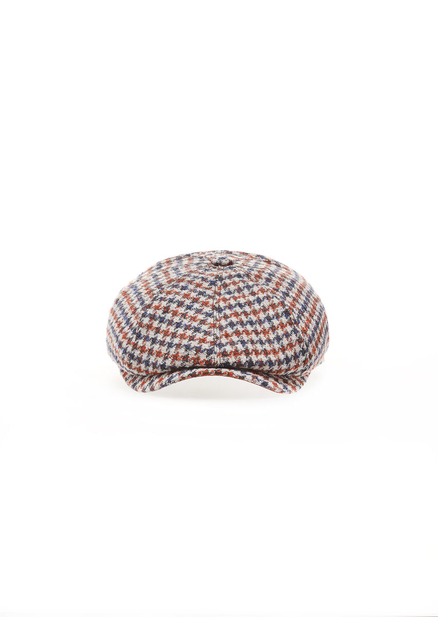 Turuncu %50 Polyester ,%50 Yün Sapka - 2