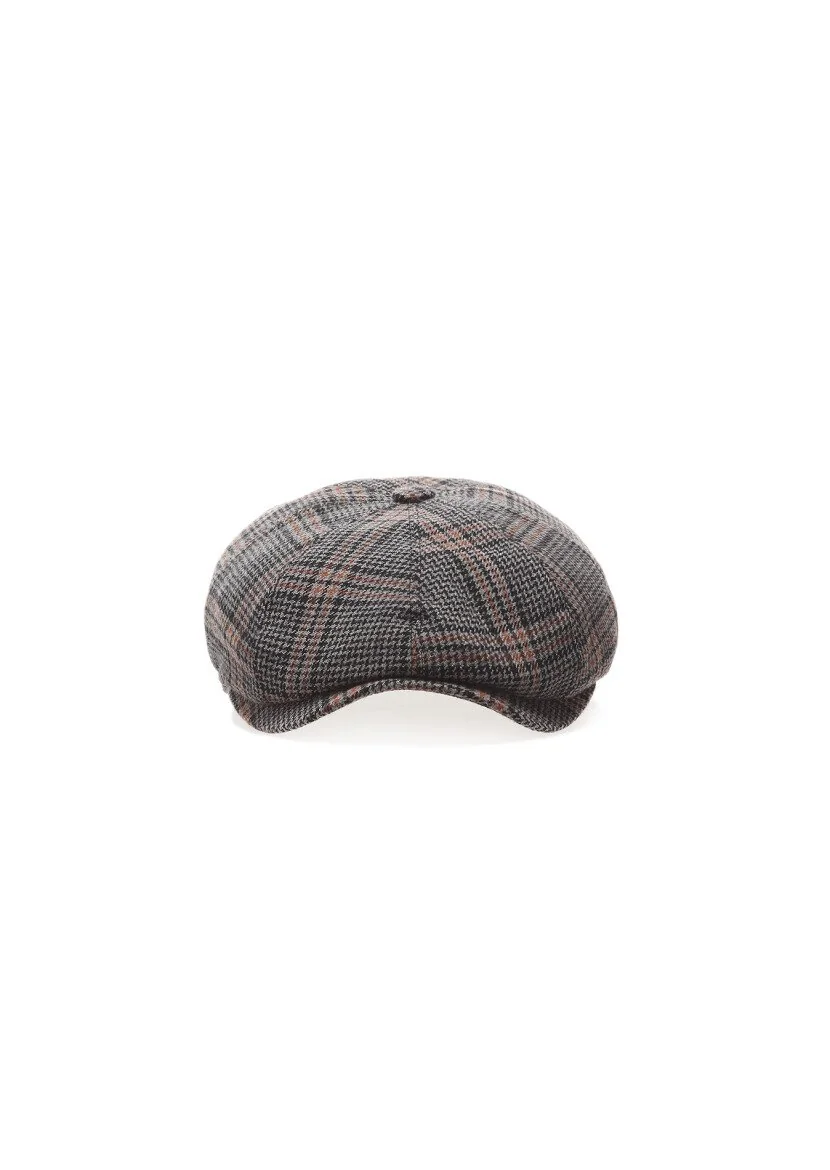 Turuncu %50 Polyester ,%50 Yün Sapka - 2