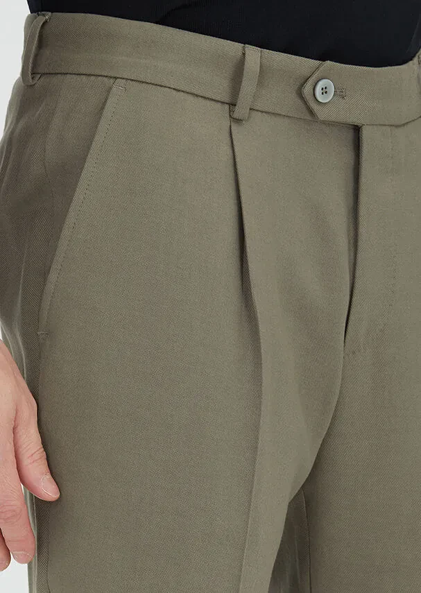 Vizon Dokuma Regular Fit Casual Yün Karışımlı Pantolon - 3